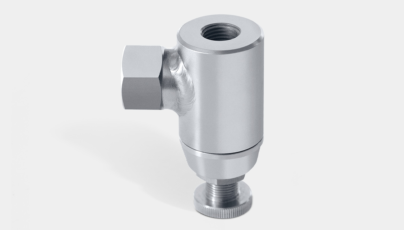 SCHLICK Model 1055: Pressure controlled valve with adjusting screw.